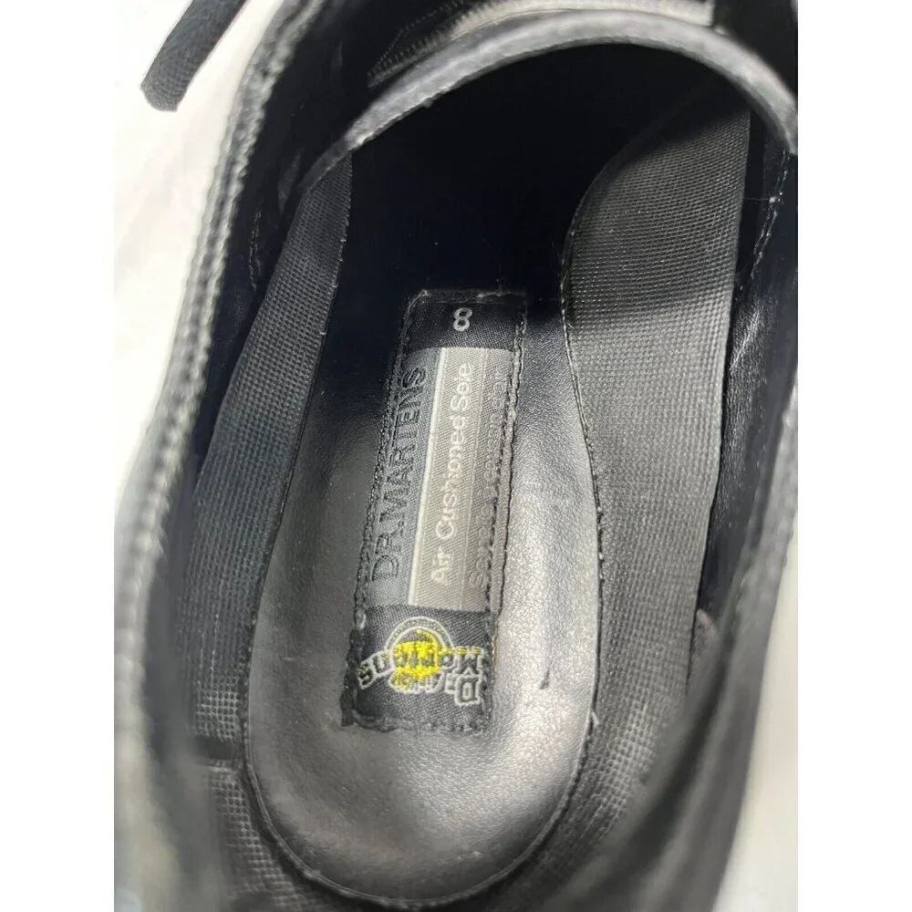 Dr Martens 9258 PLATFORM ENGLAND Black Leather Lace Up Shoes Men's SIZE 9
